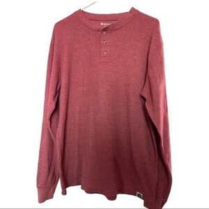 Buffalo Thermal Henley Long Sleeve Shirt Sz XL EUC #7547